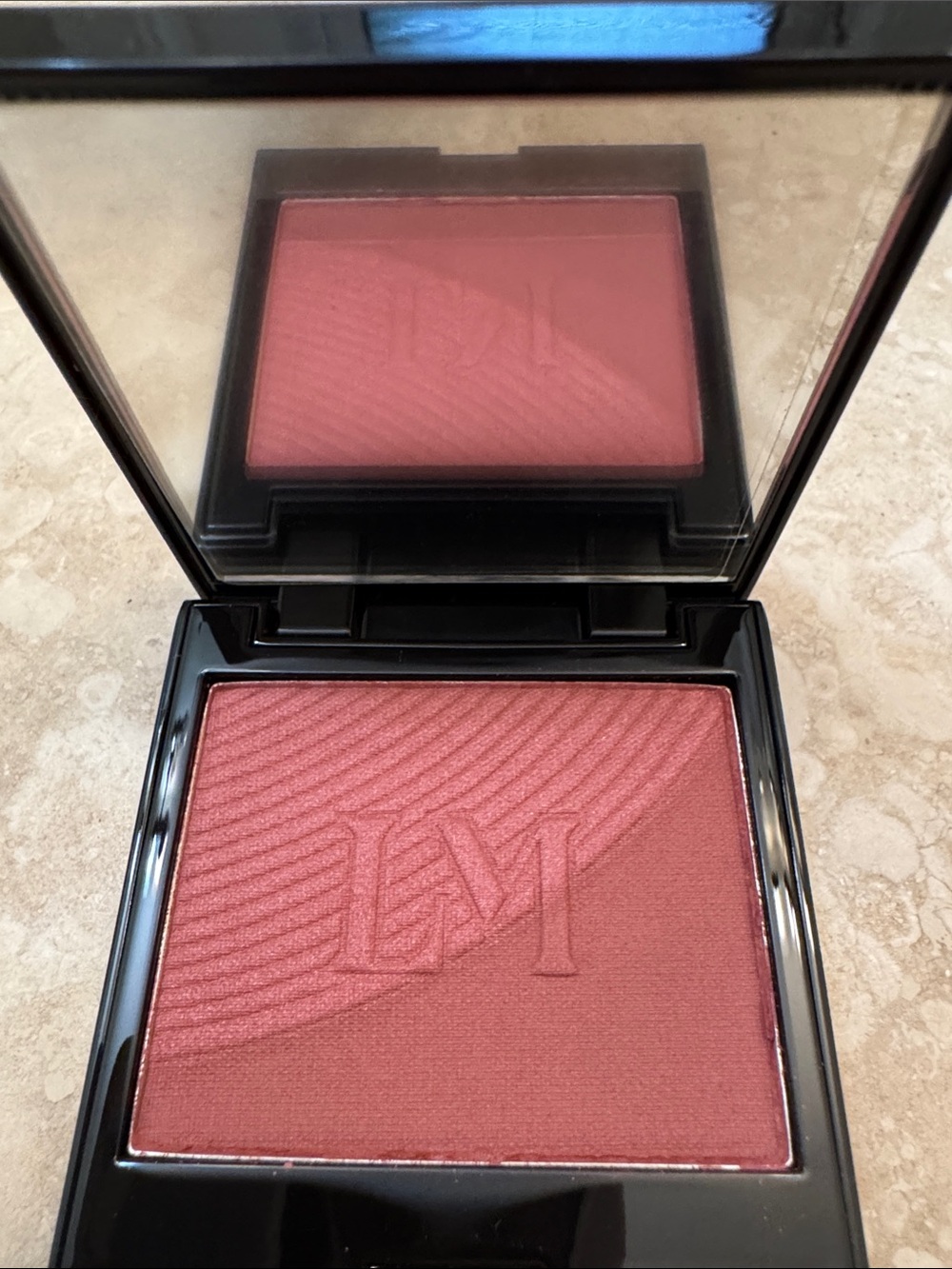 Laura Mercier Infusion Dou blush on Sorbet.